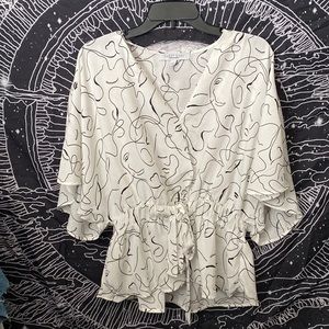 Sweet Rain faux-wrap shirt